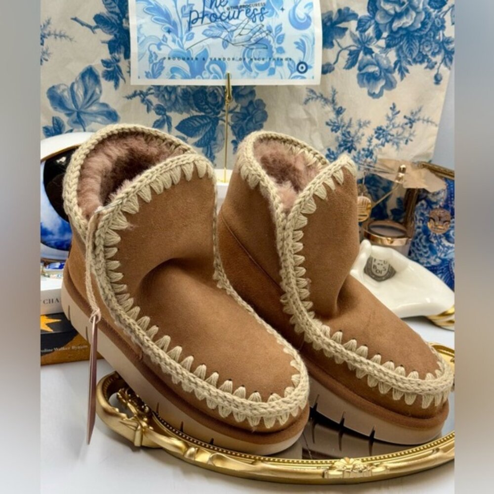 🆕 MOU 🧿 NWT WOB Cognac Eskimo 18 BOUNCE, Sz EU 37 - Picture 8 of 14